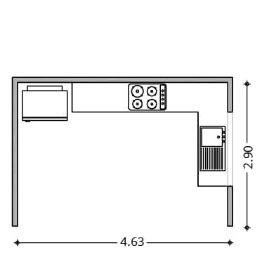 Cocina Mediana